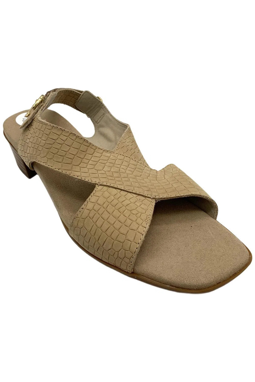 Munro Women's Jenny Sandals Tan Crock - Medium